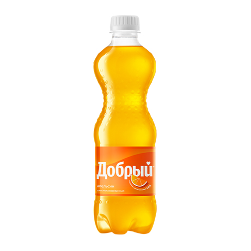 Газированный напиток Добрый апельсин 0,5 л